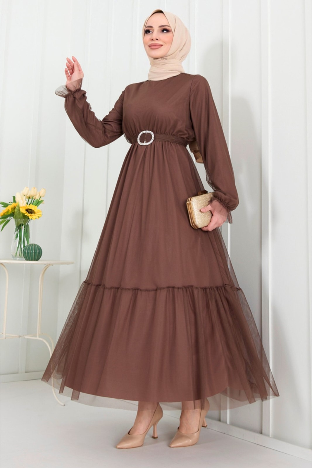 11663-KAHVE Abiye