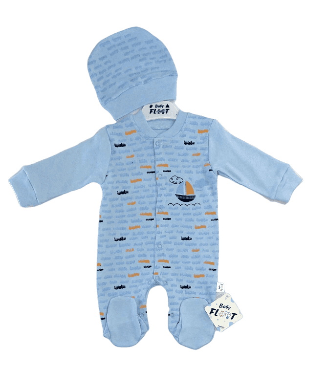 Baby Floot BF0414 Gemicik Bebek Tulumu - Mavi
