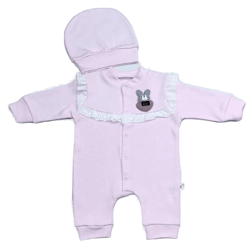 Baby Floot BF0426 Minik Tavşancık Bebek Tulumu - Pembe